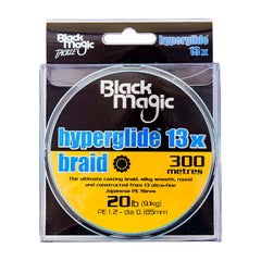 Black Magic Hyperglide 13X Braid 20lb 300m