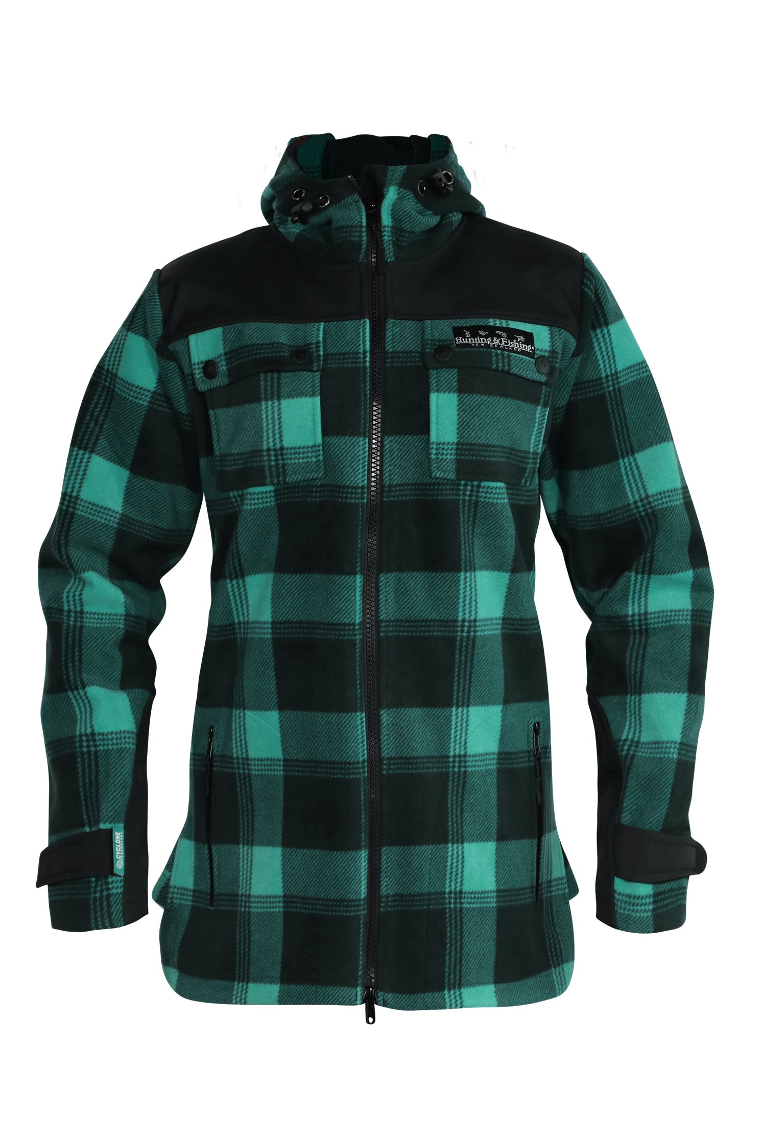 Buy Hunting & Fishing Womens Cyclone Extreme Retro Check Jacket - Vivid Sea  Moss