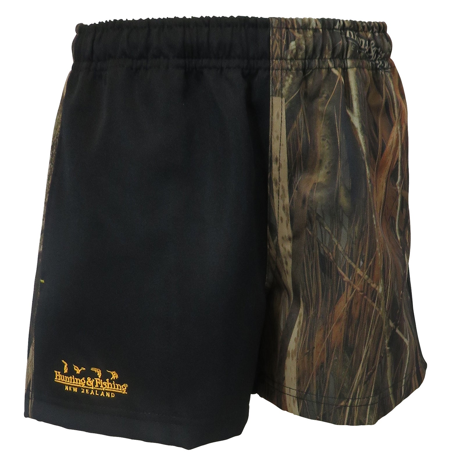 Buy Hunting & Fishing Youth Harlequin Shorts - Black Matuku