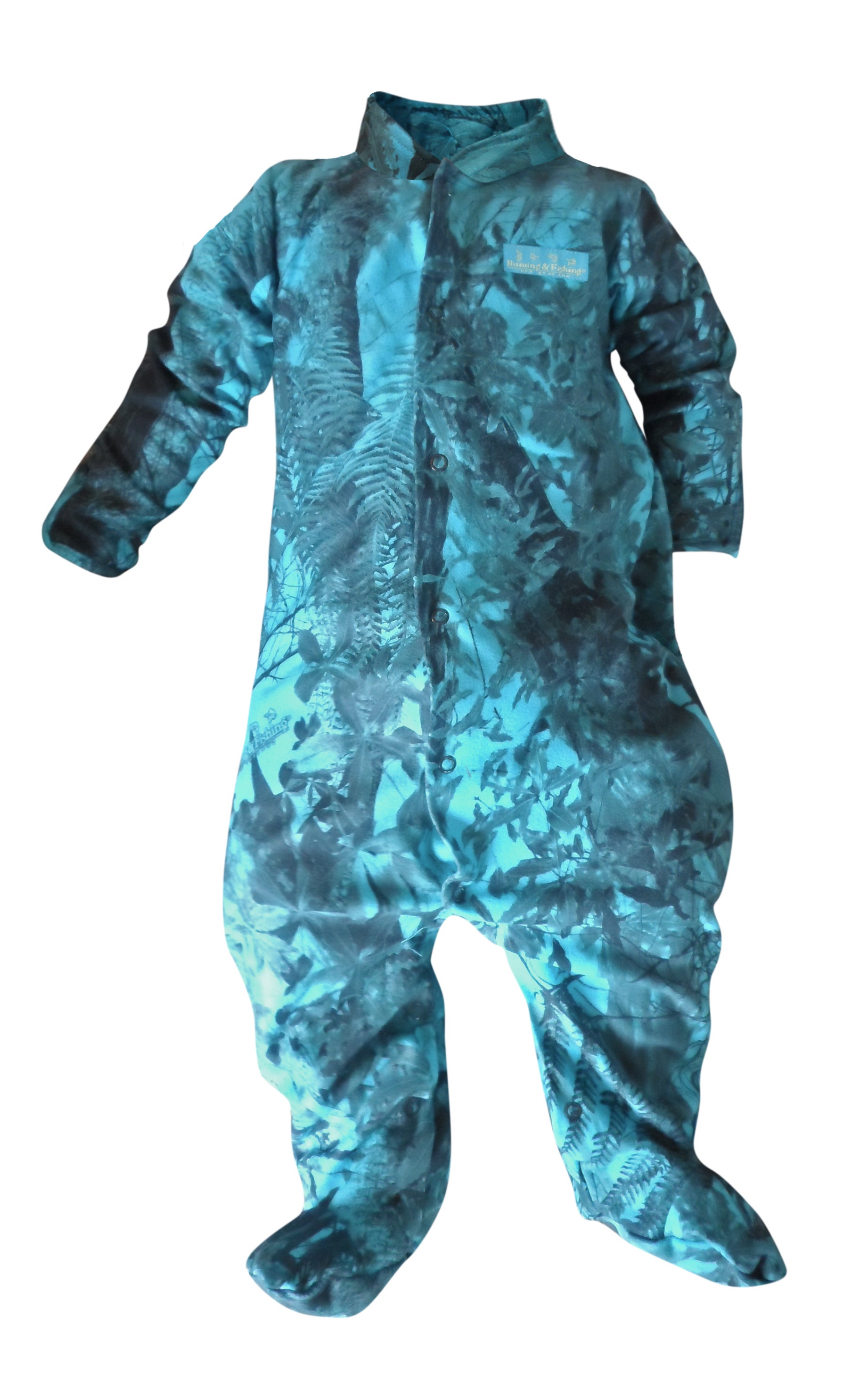 Hunting Fishing Baby Onesie UNBlue