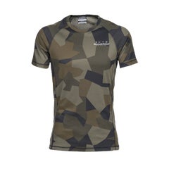Hunting & Fishing Mens Thermacore Short Sleeve Top - Olive Camo