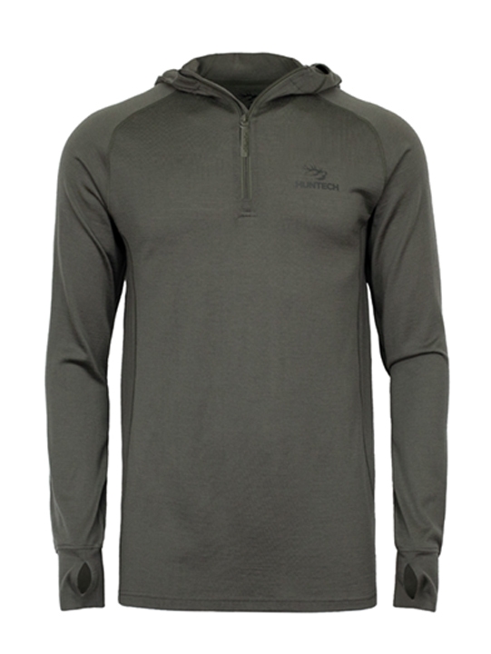 Huntech Merino 1/4 Zip Hoodie